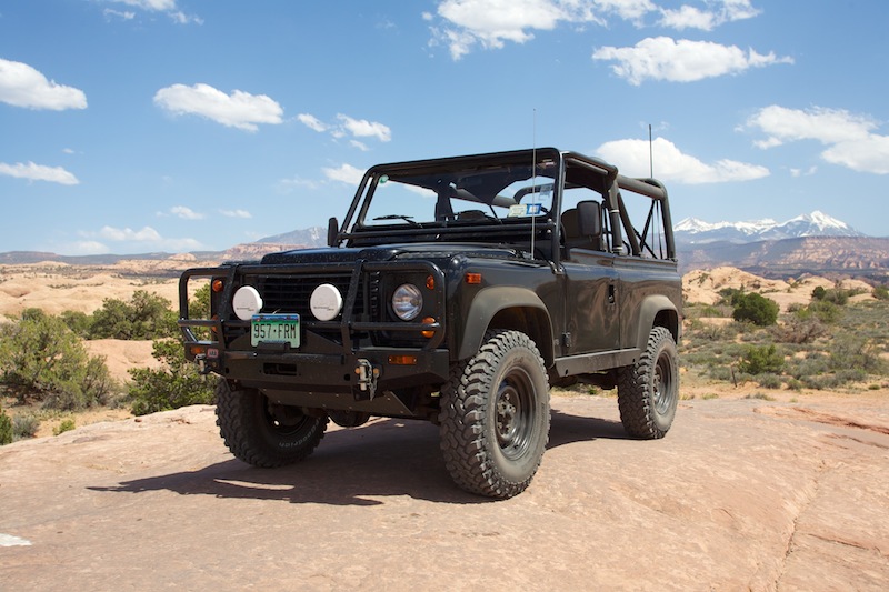 NAS D90 on the rock in Moab