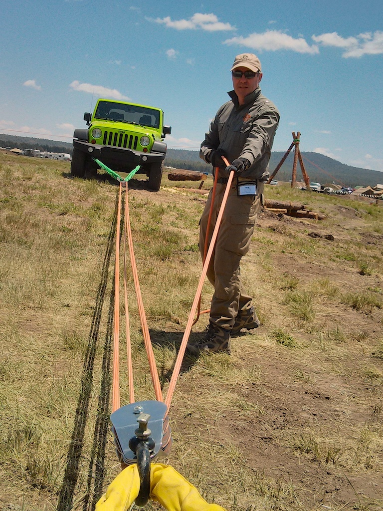 Nick manually recovers Jeep